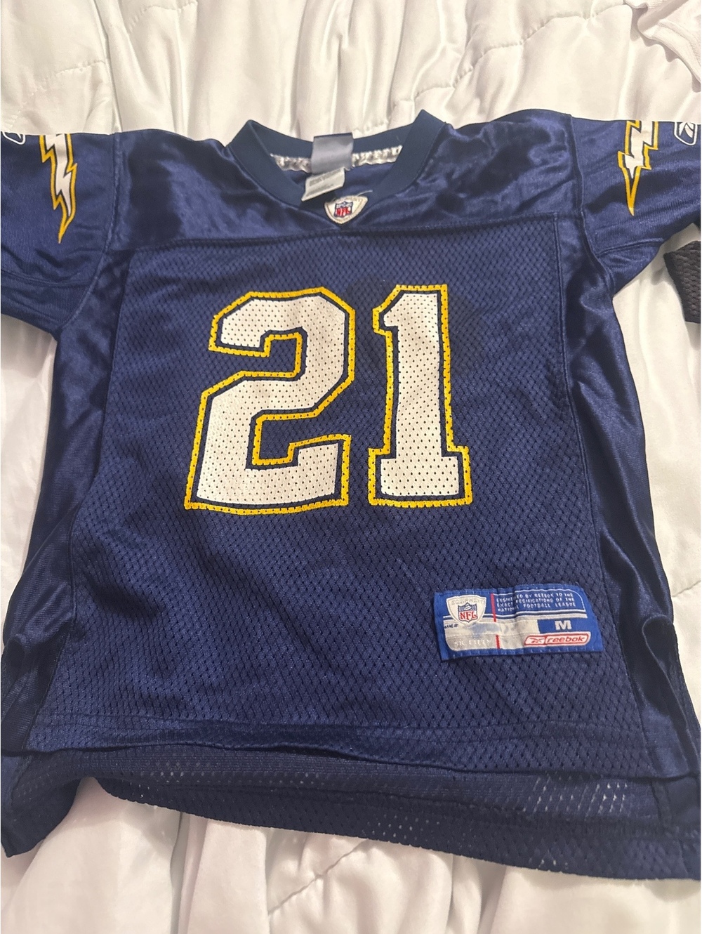 Reebok NFL San Diego Chargers Tomlinson #21 Jersey Medium
